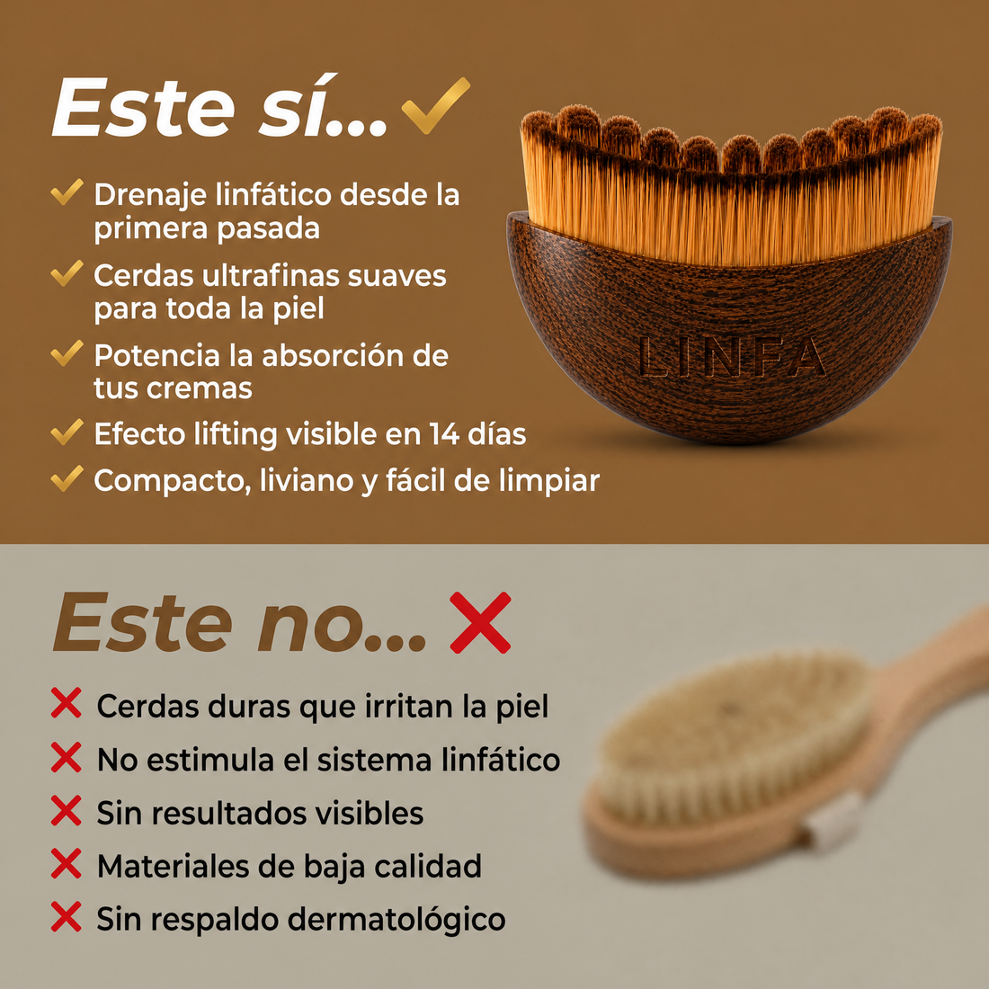 Cepillo Facial Para Masajes de Drenaje Linfatico